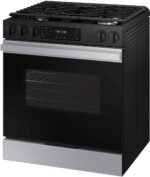 Samsung Bespoke 6.0 Cu. Ft. Slide-In Gas Range Precision Knobs Stainless Steel from Kings Outlet