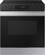 Samsung Bespoke 6.3 Cu. Ft. Slide-In Electric Range Precision Knobs Stainless Steel from Kings Outlet