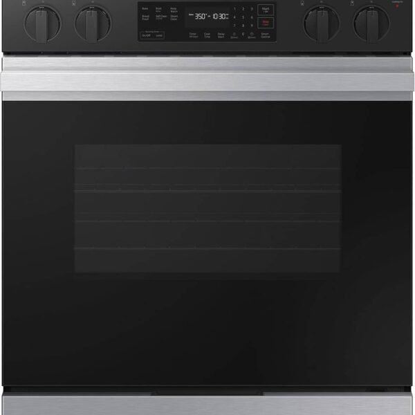 Samsung Bespoke 6.3 Cu. Ft. Slide-In Electric Range Precision Knobs Stainless Steel from Kings Outlet