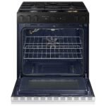 Samsung Bespoke 6.0 Cu. Ft. Slide-In Gas Range Air Sous Vide White Glass from Kings Outlet