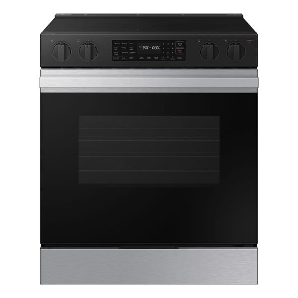 Samsung Bespoke 6.3 Cu. Ft. Slide-In Electric Range Air Fry Stainless Steel from Kings Outlet