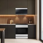 Samsung Bespoke 6.3 Cu. Ft. Slide-In Electric Induction Range Ambient Edge Lighting White Glass from Kings Outlet
