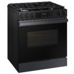 Samsung Bespoke 6.0 Cu. Ft. Slide-In Gas Range Precision Knobs Matte Black Steel from Kings Outlet