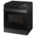 Samsung Bespoke 6.0 Cu. Ft. Slide-In Gas Range Precision Knobs Matte Black Steel from Kings Outlet