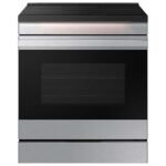 Samsung Bespoke 6.3 Cu. Ft. Slide-In Electric Induction Range Ambient Edge Lighting Stainless Steel from Kings Outlet