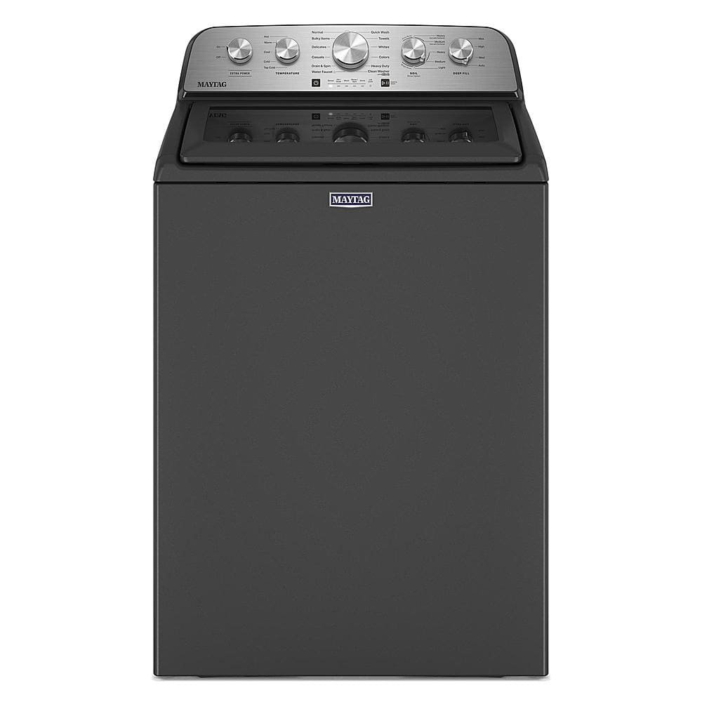 Maytag 4.8 Cu. Ft. High Efficiency Top Load Washer Extra Power Button Volcano Black from Kings Outlet