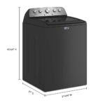 Maytag 4.8 Cu. Ft. High Efficiency Top Load Washer Extra Power Button Volcano Black from Kings Outlet