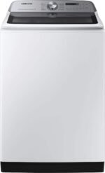 Samsung 5.2 Cu. Ft. High-Efficiency Smart Top Load Washer Super Speed Wash White from Kings Outlet