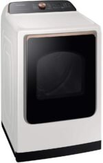 Samsung 7.4 Cu. Ft. Smart Electric Dryer Steam Sensor Dry Ivory from Kings Outlet