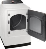 Samsung 7.4 Cu. Ft. Smart Electric Dryer Steam Sensor Dry Ivory from Kings Outlet