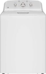 GE 4.3 Cu. Ft. High-Efficiency Top Load Washer Cold Plus White Silver Matte from Kings Outlet