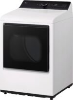LG 7.3 Cu. Ft. Smart Gas Dryer EasyLoad Door Alpine White from Kings Outlet