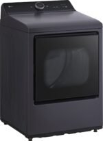 LG 7.3 Cu. Ft. Smart Electric Dryer Steam EasyLoad Door Matte Black from Kings Outlet