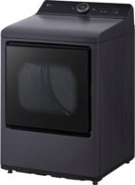 LG 7.3 Cu. Ft. Smart Electric Dryer Steam EasyLoad Door Matte Black from Kings Outlet