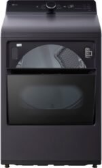 LG 7.3 Cu. Ft. Smart Gas Dryer EasyLoad Door Matte Black from Kings Outlet