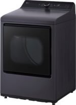 LG 7.3 Cu. Ft. Smart Gas Dryer EasyLoad Door Matte Black from Kings Outlet