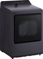 LG 7.3 Cu. Ft. Smart Electric Dryer EasyLoad Door Matte Black from Kings Outlet
