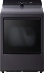 LG 7.3 Cu. Ft. Smart Electric Dryer EasyLoad Door Matte Black from Kings Outlet