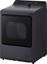 LG 7.3 Cu. Ft. Smart Electric Dryer EasyLoad Door Matte Black from Kings Outlet