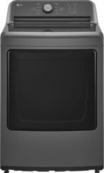 LG 7.3 Cu. Ft. Electric Dryer Sensor Dry Monochrome Grey from Kings Outlet