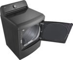 LG 7.3 Cu. Ft. Electric Dryer Sensor Dry Monochrome Grey from Kings Outlet