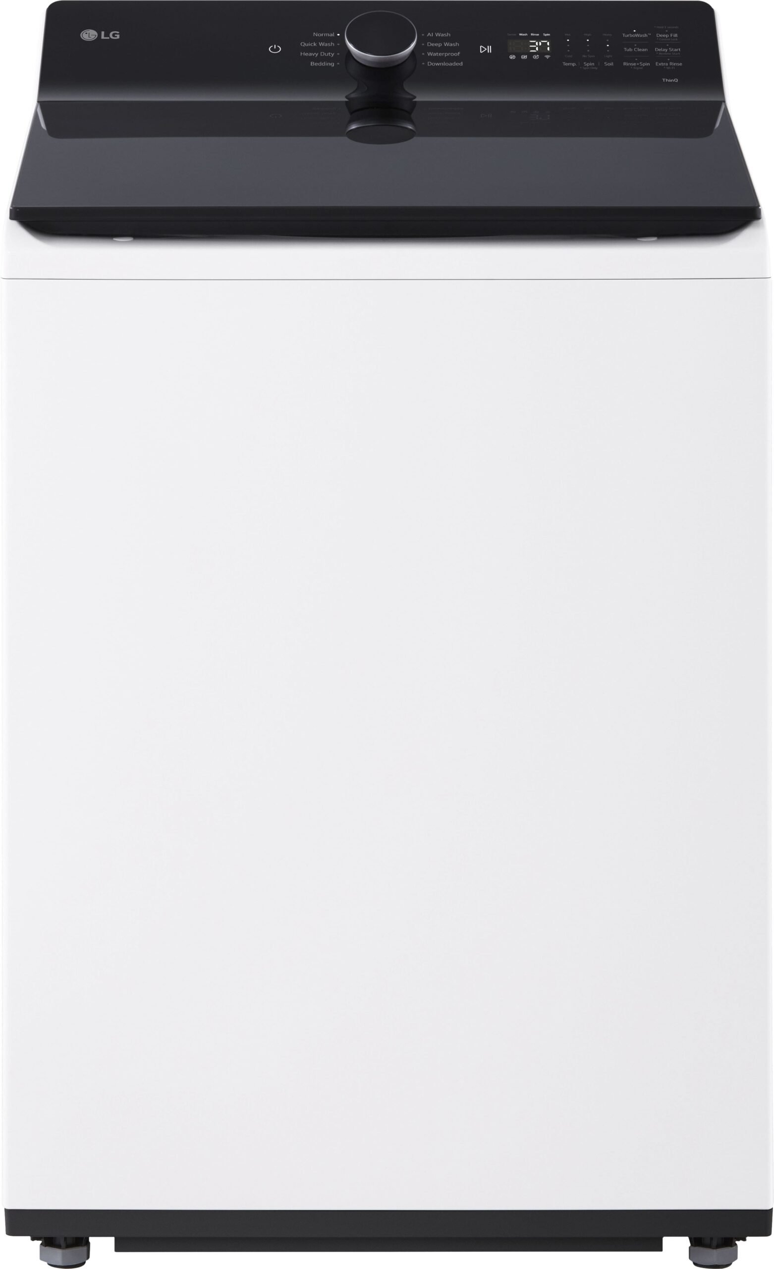 Kings Outlet LG 5.3 Cu. Ft. High Efficiency Smart Top Load Washer TurboWash3D Technology Alpine White LG 5.3 Cu. Ft. High Efficiency Smart Top Load Washer TurboWash3D Technology Alpine White from Kings Outlet