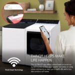 LG 5.5 Cu. Ft. High Efficiency Smart Top Load Washer EasyUnload Alpine White from Kings Outlet