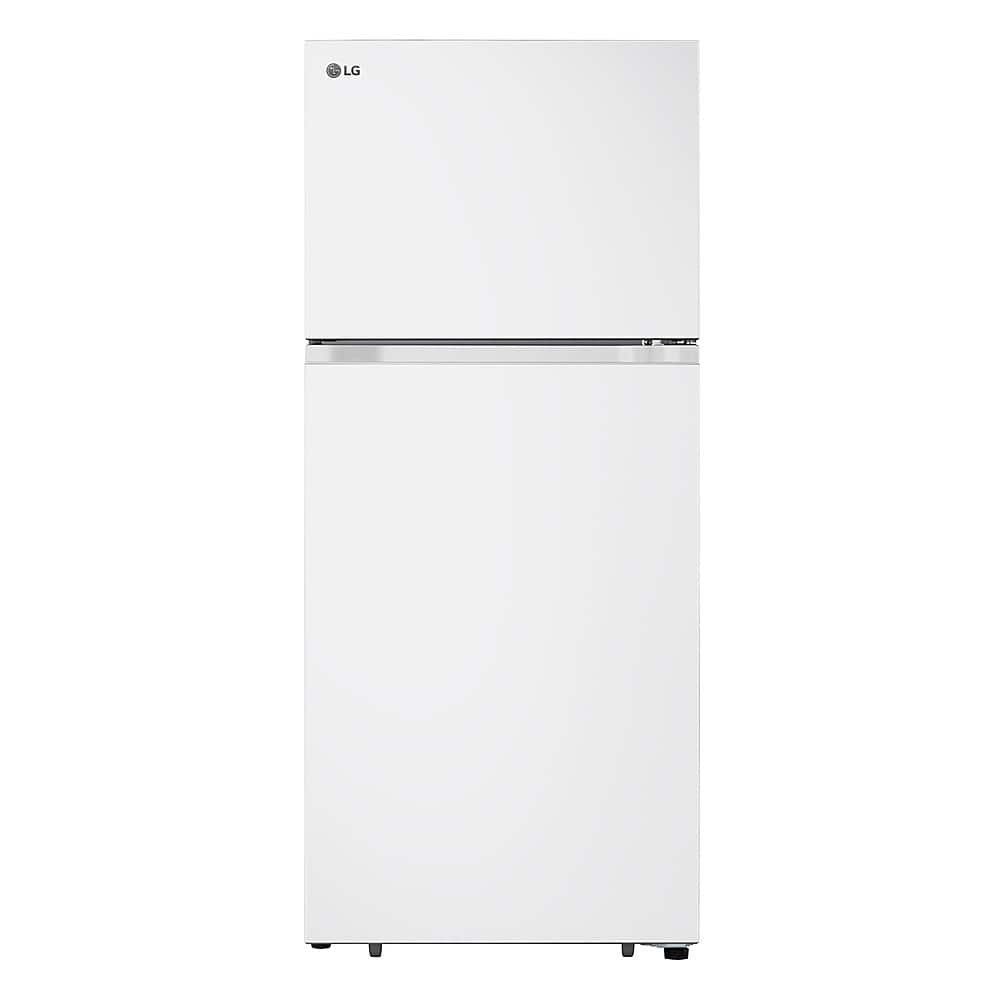 LG 17.5 Cu. Ft. Garage Ready Top-Freezer Refrigerator Reversible Doors White from Kings Outlet