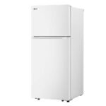 LG 17.5 Cu. Ft. Garage Ready Top-Freezer Refrigerator Reversible Doors White from Kings Outlet