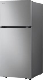 LG 17.5 Cu. Ft. Garage Ready Top-Freezer Refrigerator Reversible Doors Stainless Steel from Kings Outlet