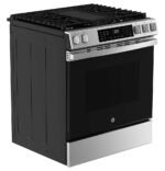 GE 5.3 Cu. Ft. Slide-In Gas Convection Range Steam Cleaning EasyWash Tray Stainless Steel from Kings Outlet