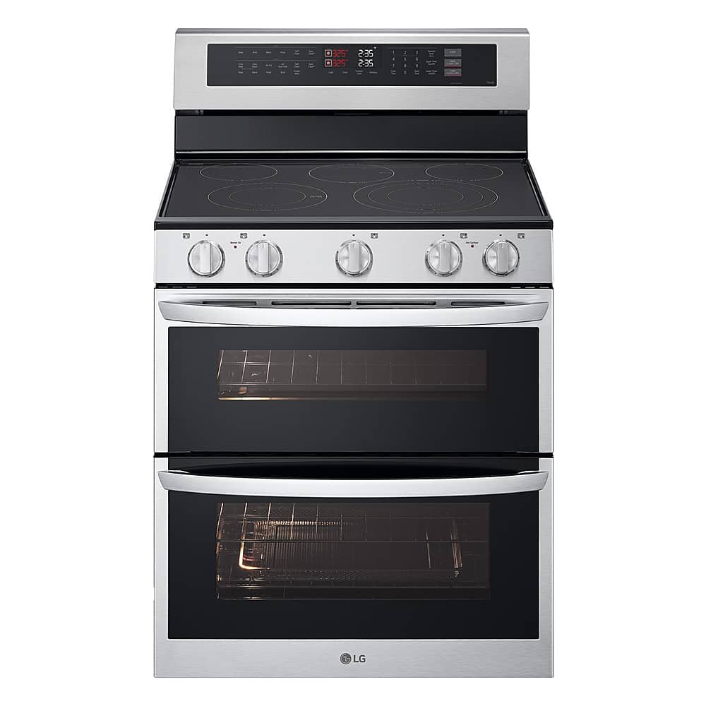 LG 7.3 Cu. Ft. Freestanding Double Oven Electric True Convection Range EasyClean Air Fry from Kings Outlet