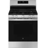 GE 5.3 Cu. Ft. Freestanding Gas Convection Range Steam Cleaning EasyWash Oven Tray Stainless from Kings Outlet