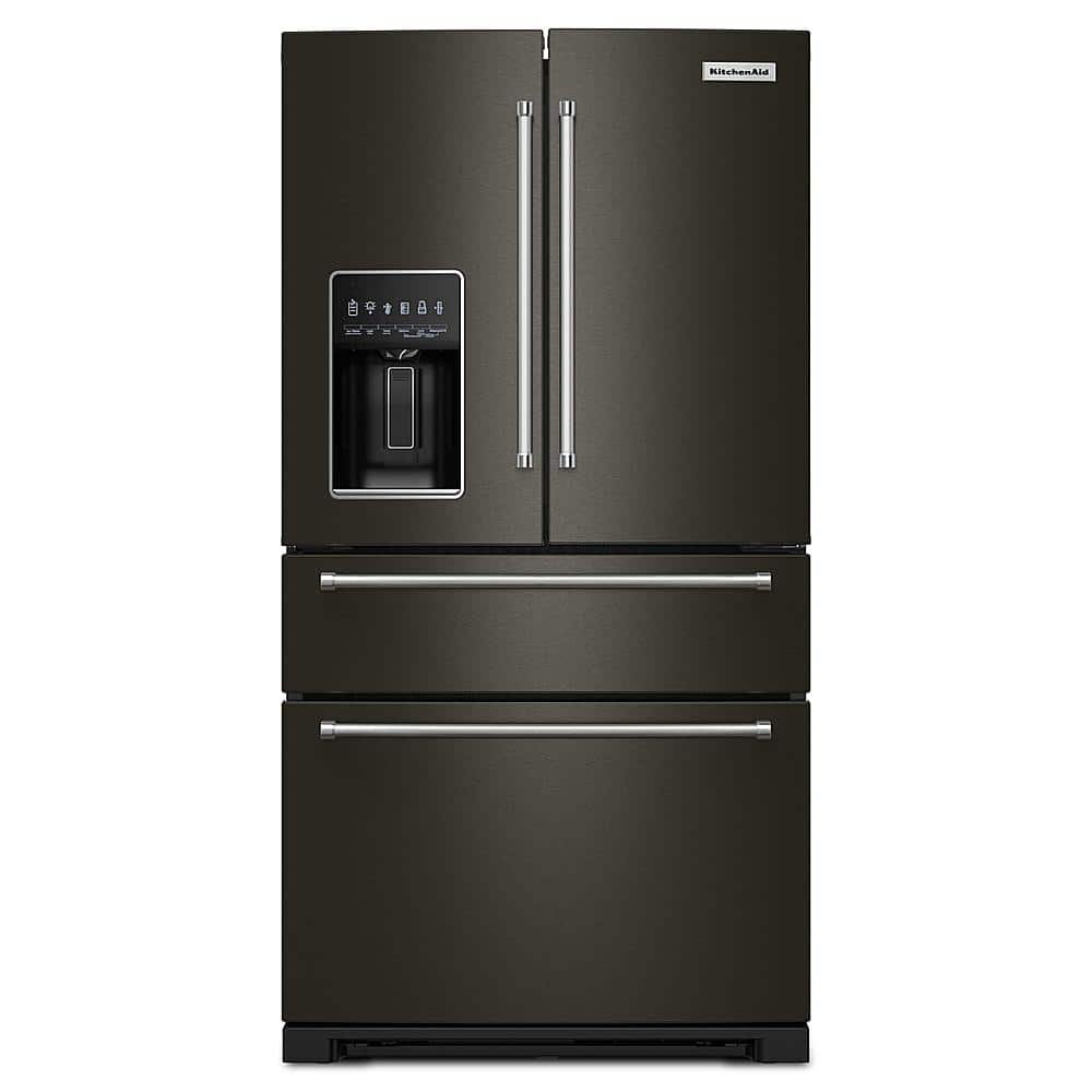 KitchenAid 26 cu. ft. French Door Refrigerator Ice Water Dispenser Black Stainless Steel from Kings Outlet