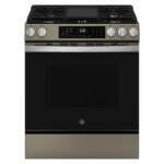GE 5.3 Cu. Ft. Slide-In Gas Convection Range Steam Cleaning EasyWash Tray Slate from Kings Outlet