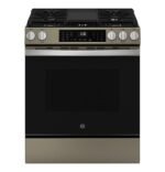 GE 5.3 Cu. Ft. Slide-In Gas Convection Range Steam Cleaning EasyWash Tray Slate from Kings Outlet