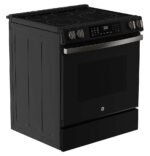GE 5.3 Cu. Ft. Slide-In Electric Convection Range Steam Cleaning EasyWash Oven Tray Black from Kings Outlet