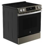 GE 5.3 Cu. Ft. Slide-In Electric Convection Range Steam Cleaning EasyWash Oven Tray Slate from Kings Outlet