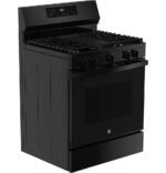 GE 5.3 Cu. Ft. Freestanding Gas Convection Range Steam Cleaning EasyWash Oven Tray Black from Kings Outlet