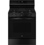GE 5.3 Cu. Ft. Freestanding Gas Convection Range Steam Cleaning EasyWash Oven Tray Black from Kings Outlet