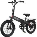 GoTrax Z4 LITE Folding eBike 25mi Max Operating Range 20mph Max Speed Black from Kings Outlet