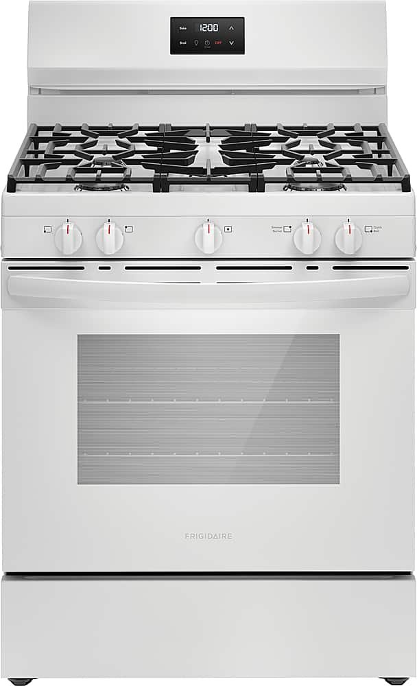 Frigidaire 5.1 Cu. Ft Freestanding Gas Range Quick Boil Burner White from Kings Outlet