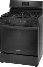 Frigidaire 5.1 Cu. Ft Freestanding Gas Range Quick Boil Burner Black from Kings Outlet