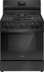 Frigidaire 5.1 Cu. Ft Freestanding Gas Range Quick Boil Burner Black from Kings Outlet