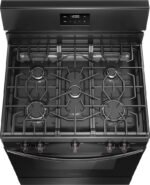 Frigidaire 5.1 Cu. Ft Freestanding Gas Range Quick Boil Burner Black from Kings Outlet