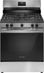 Frigidaire 5.1 Cu. Ft Freestanding Gas Range Quick Boil Burner Stainless Steel from Kings Outlet
