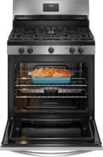 Frigidaire 5.1 Cu. Ft Freestanding Gas Range Quick Boil Burner Stainless Steel from Kings Outlet