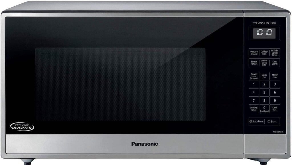 Panasonic 1.6 Cu. Ft. 1250Watt Countertop Microwave Oven Cyclonic Inverter Technology Stainless Steel/silver from Kings Outlet