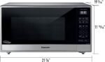 Panasonic 1.6 Cu. Ft. 1250Watt Countertop Microwave Oven Cyclonic Inverter Technology Stainless Steel/silver from Kings Outlet