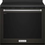 KitchenAid 6.4 Cu. Ft. Self-Cleaning Freestanding Electric Convection Range Black Stainless Steel from Kings Outlet